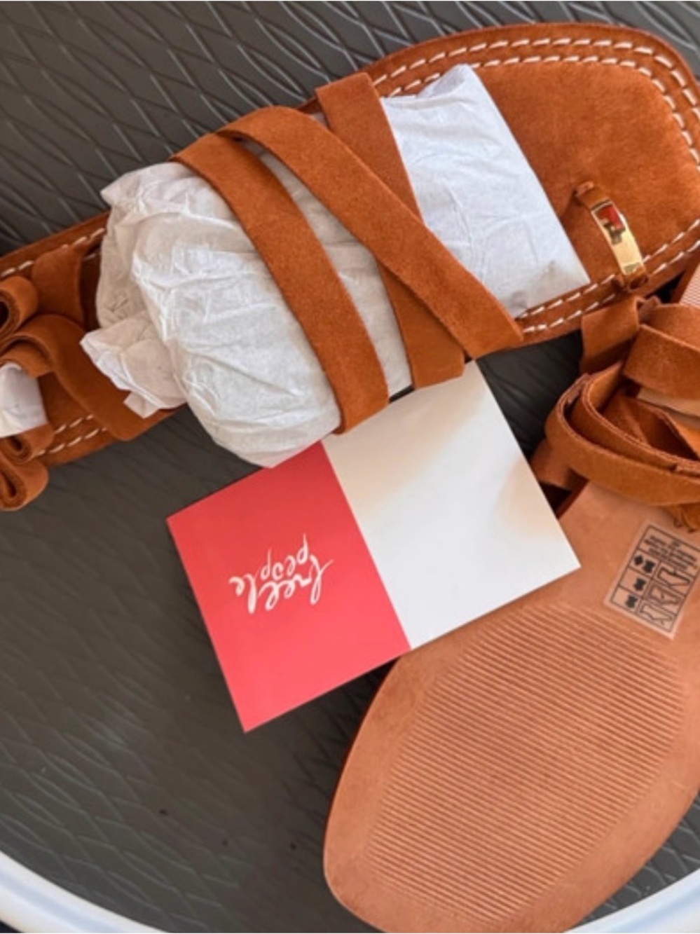 Leg strap free people sandals **I have 2 pairs listed, different colors and size